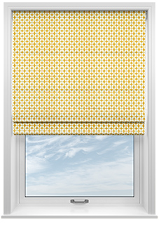 Zap, Butterscotch - Roman Blind